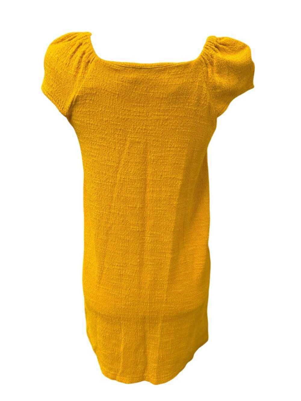 Madewell Texture & Thread Cap Sleeve Dress~Size XS~Tuscan Yellow Mini L18 10 - Picture 7 of 10